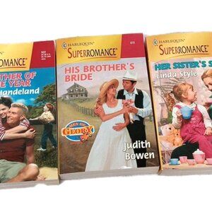 HARLEQUIN ROMANCE - SUPERROMANCE - Lot of 3 Paperback Books 1999 - 2000